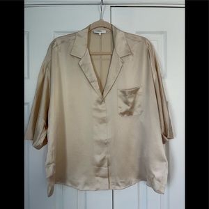 One hundred percent silk shirt